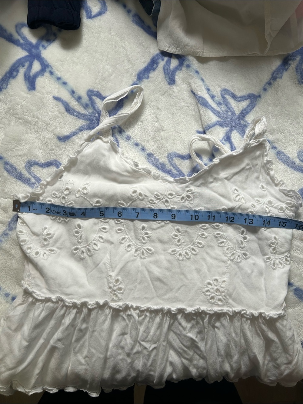 Maurices White Eyelet Tiered Mini Sundress - Picture 8 of 9